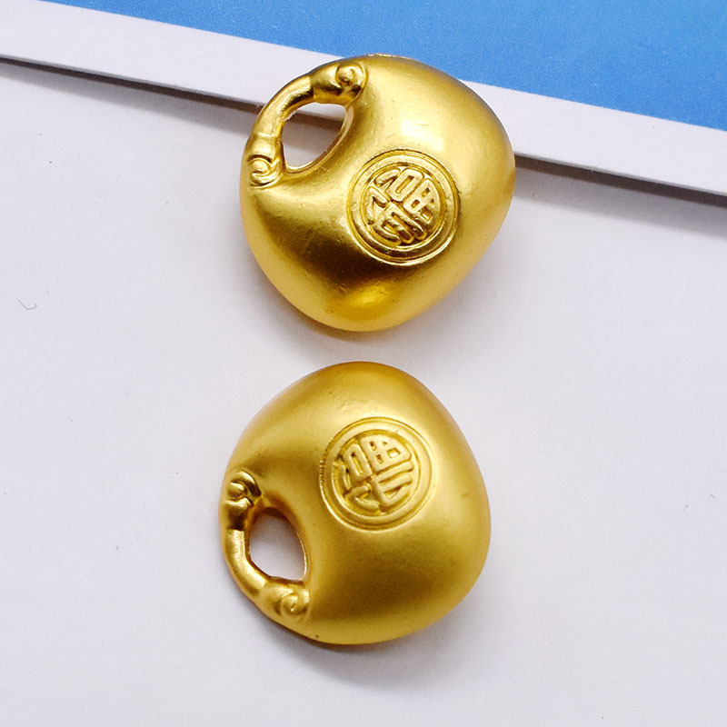 巧手编织，福运盈门 古法金福袋小胖福字挂件，家居与饰品的双重魅力